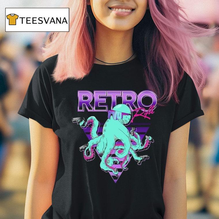 Retro Rifle Octoglock T Shirt Retro Rifle Octoglock T Shirt