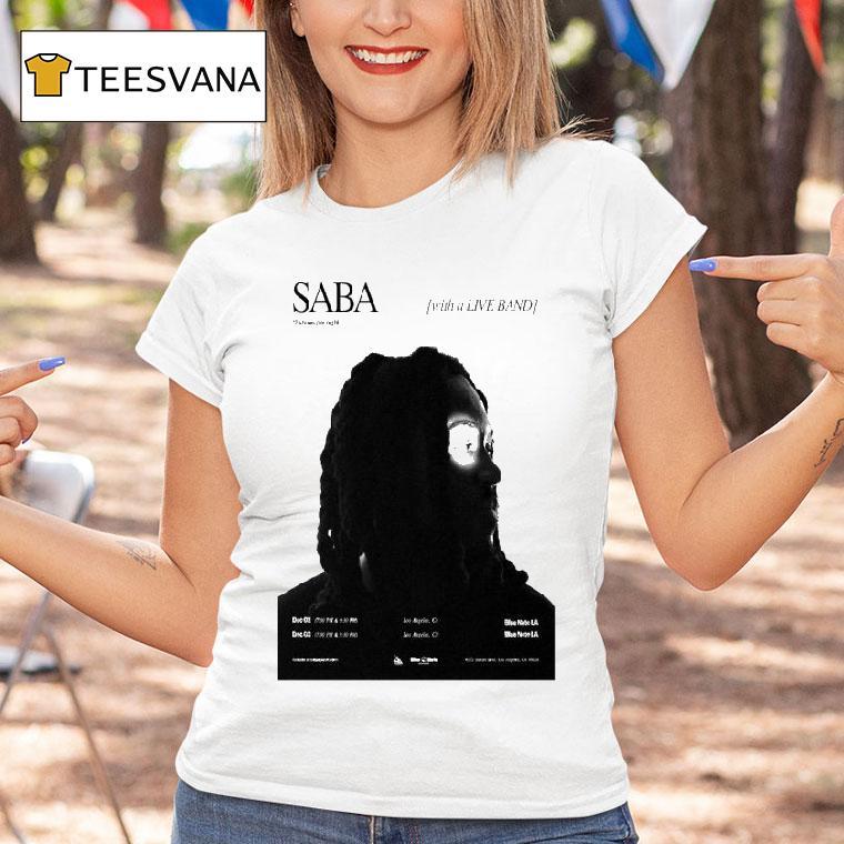 Saba Blue Note La Dec Los Angeles Ca Tour T Shirt Saba Blue Note La Dec Los Angeles Ca Tour T Shirt