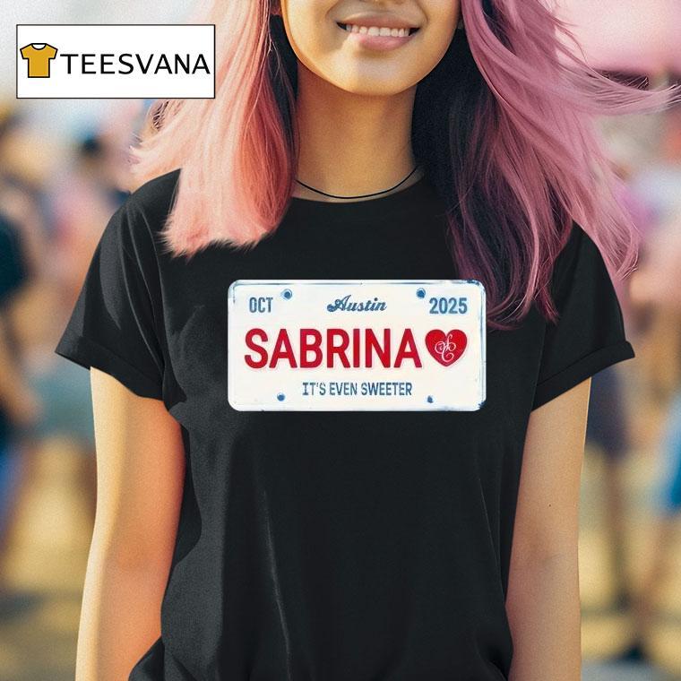 Sabrina Carpenter Austin October T Shirt Sabrina Carpenter Austin October T Shirt