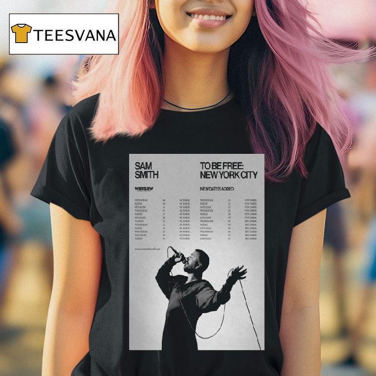Sam Smith New York City Tour T Shirt Sam Smith New York City Tour T Shirt