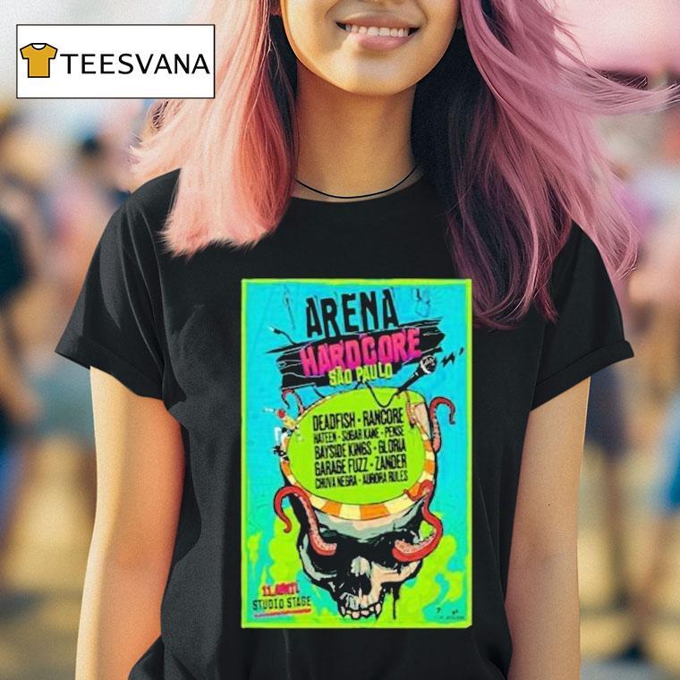 Sao Paulo Arena Hardcore Fall Tour Studio Stage T Shirt Sao Paulo Arena Hardcore Fall Tour Studio Stage T Shirt