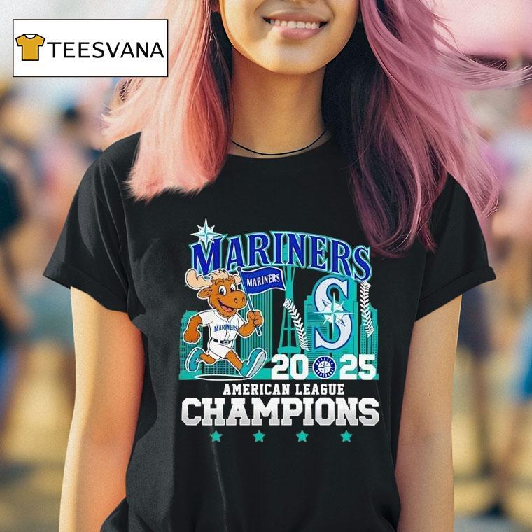 Seattle Mariners Mascot Al Champions T Shirt Seattle Mariners Mascot Al Champions T Shirt