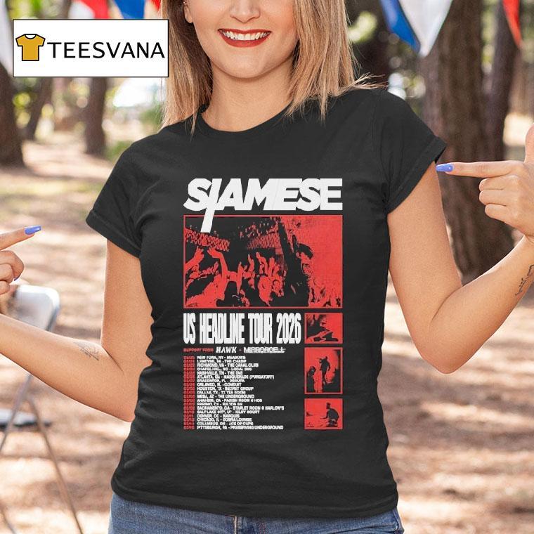 Siamese Us Headline Tour T Shirt Siamese Us Headline Tour T Shirt