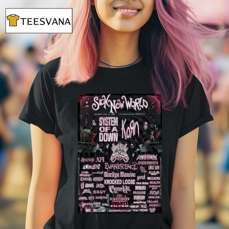 Sick New World Festival Lineup In Las Vegas Nv At Las Vegas Festival Grounds On April T Shirt Sick New World Festival Lineup In Las Vegas Nv At Las Vegas Festival Grounds On April T Shirt