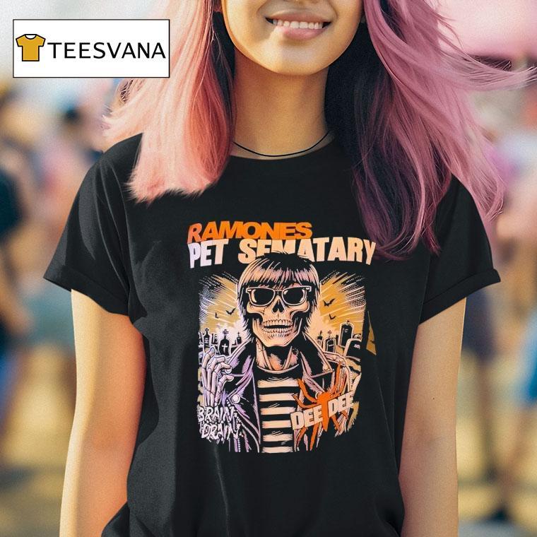 Skeleton Ramones Pet Sematary T Shirt Skeleton Ramones Pet Sematary T Shirt