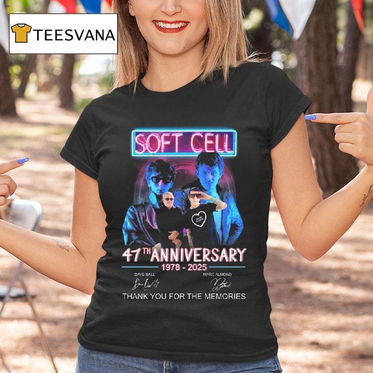 Soft Cell Th Anniversary Signatures Thank You For The Memories T Shirt Soft Cell Th Anniversary Signatures Thank You For The Memories T Shirt