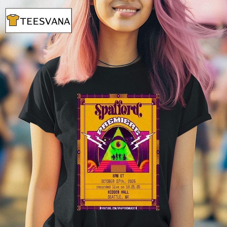 Spafford Hidden Hall Seattle Wa October Tour T Shirt Spafford Hidden Hall Seattle Wa October Tour T Shirt