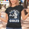 Star Wars Dark Side X Indianapolis Colts Blue And White T Shirt