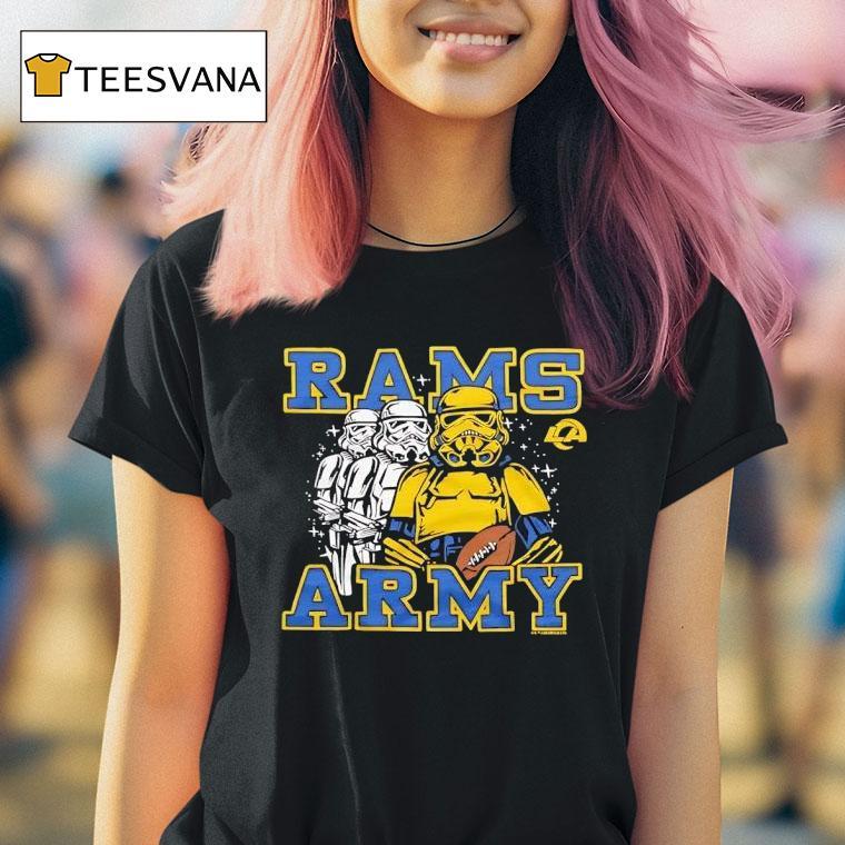 Star Wars X Los Angeles Rams Stormtroopers Rams Army T Shirt Star Wars X Los Angeles Rams Stormtroopers Rams Army T Shirt