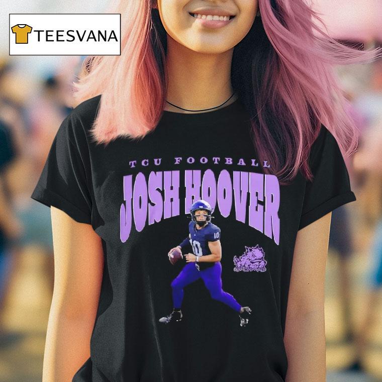 Tcu Horned Frogs Football Josh Hoover Illustrated T Shirt Tcu Horned Frogs Football Josh Hoover Illustrated T Shirt