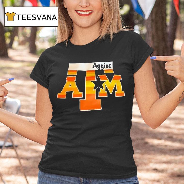 Texas Am Aggies X Houston Astros Colors T Shirt Texas Am Aggies X Houston Astros Colors T Shirt