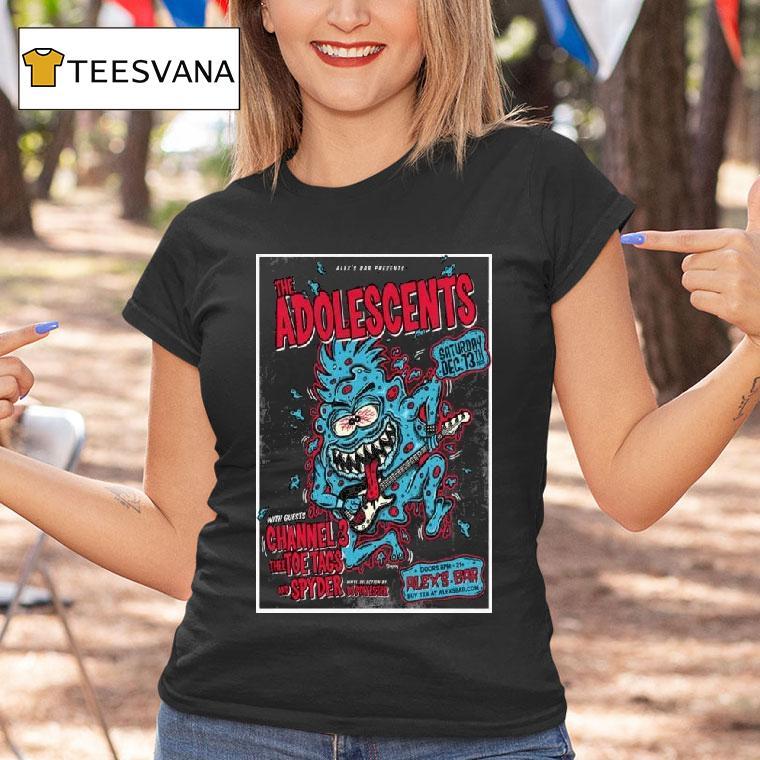 The Adolescents Alex S Bar December Concer T Shirt The Adolescents Alex S Bar December Concer T Shirt