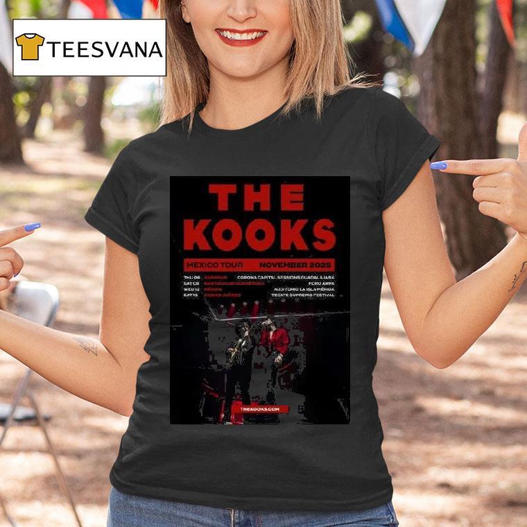 The Kooks Mexico Tour November T Shirt The Kooks Mexico Tour November T Shirt