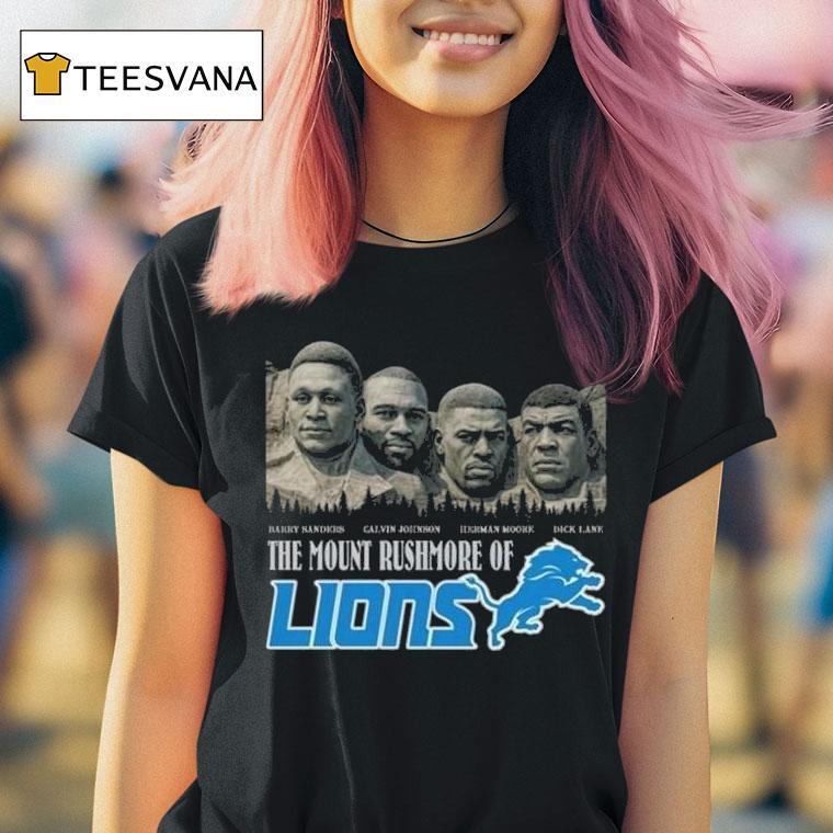 The Mount Rushmore Of Detroit Lions Legends T Shirt The Mount Rushmore Of Detroit Lions Legends T Shirt