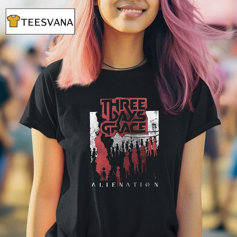Three Days Grace Alienation Cities T Shirt Three Days Grace Alienation Cities T Shirt
