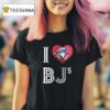 Toronto Blue Jays I Love Bjs Logo T Shirt