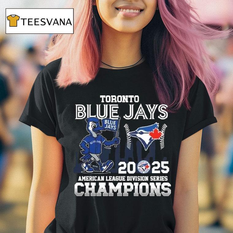 Toronto Blue Jays Mascot American League Division Series Champions T Shirt Toronto Blue Jays Mascot American League Division Series Champions T Shirt
