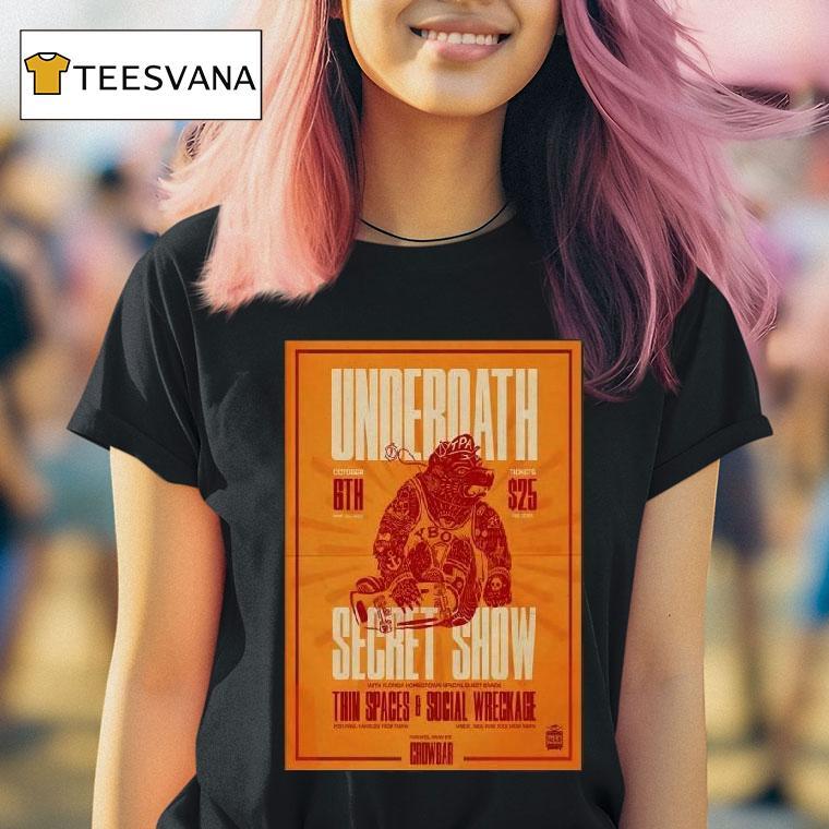 Underoath Tampa Secret Show T Shirt Underoath Tampa Secret Show T Shirt