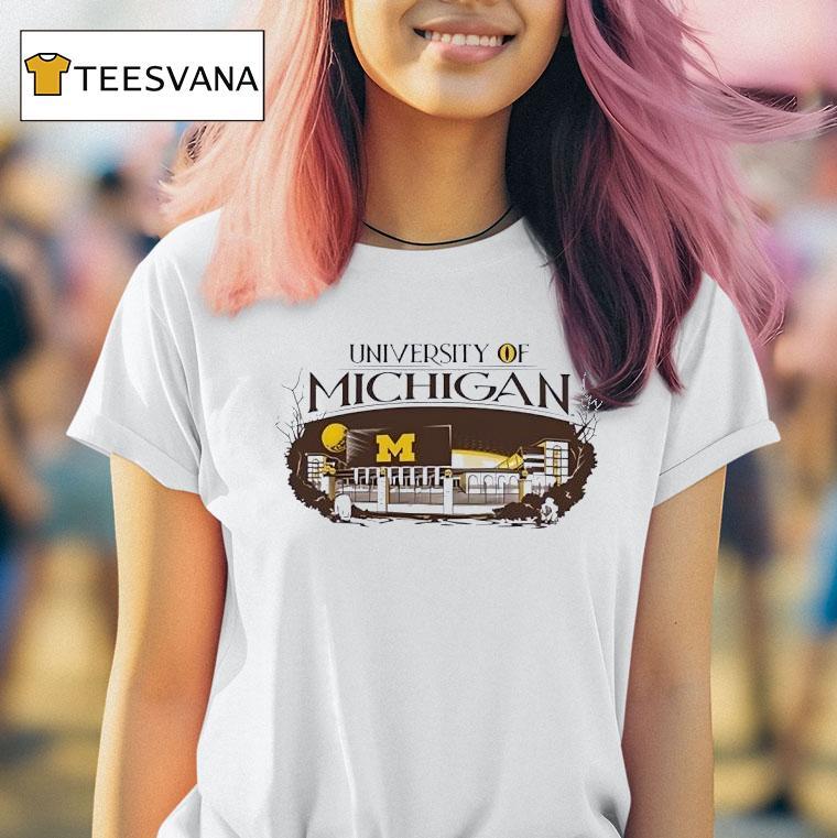 University Michigan Wolverines Stadium T Shirt University Michigan Wolverines Stadium T Shirt