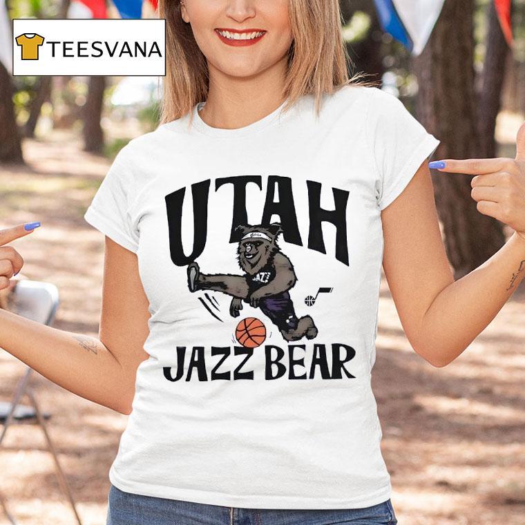 Utah Jazz The Jazz Bear Basketball T Shirt Utah Jazz The Jazz Bear Basketball T Shirt