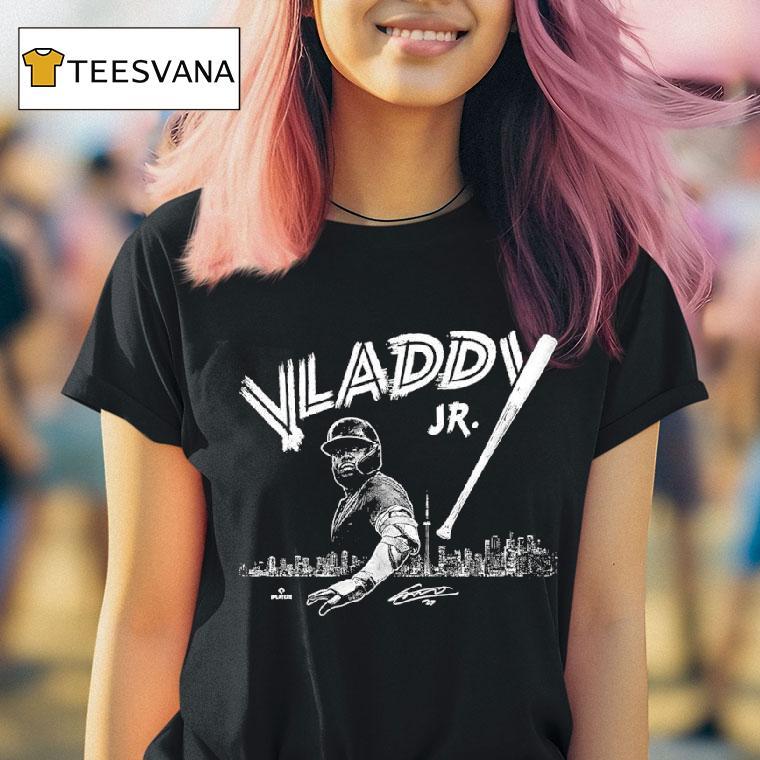 Vladimir Guerrero Jr Bat Flip Toronto Blue Jays Signature T Shirt Vladimir Guerrero Jr Bat Flip Toronto Blue Jays Signature T Shirt