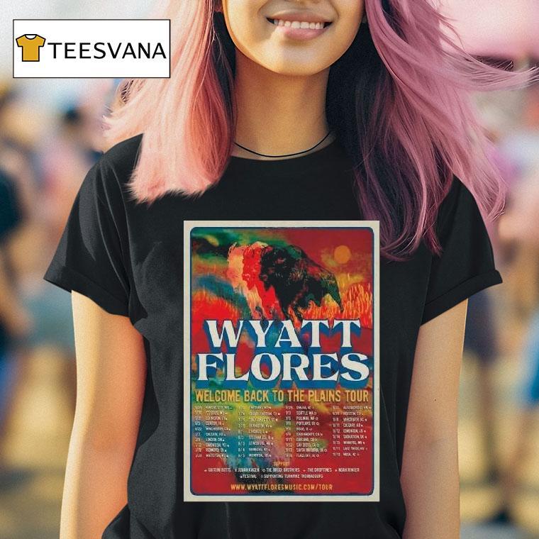 Wyatt Flores Welcome Back To The Plains Fall Tour T Shirt Wyatt Flores Welcome Back To The Plains Fall Tour T Shirt