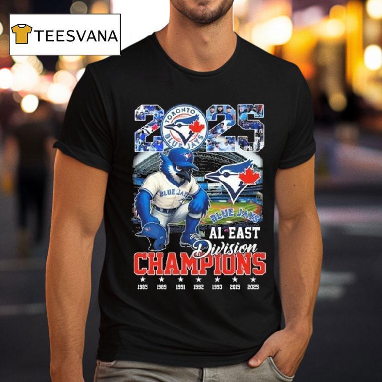 Toronto Blue Jays Mascot Al East Division Champions T Shirt Toronto Blue Jays Mascot Al East Division Champions T Shirt