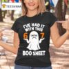 Meme Halloween Costume Funny Boo Sheet Six Seven T Shirt