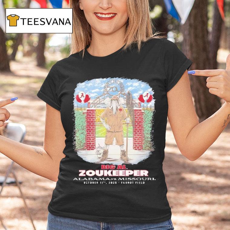 Alabama Vs Missouri Big Al Zookeeper T Shirt Alabama Vs Missouri Big Al Zookeeper T Shirt