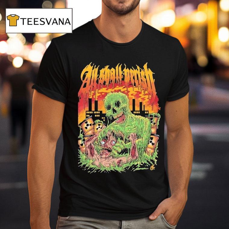 All Shall Perish Acid Zombie T Shirt All Shall Perish Acid Zombie T Shirt