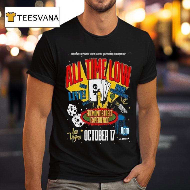 All Time Low October Live In Las Vegas Nv T Shirt All Time Low October Live In Las Vegas Nv T Shirt