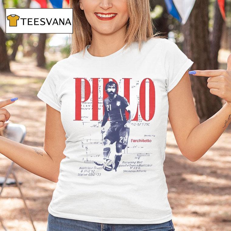 Andrea Pirlo L Architetto Italian National Team Football T Shirt Andrea Pirlo L Architetto Italian National Team Football T Shirt