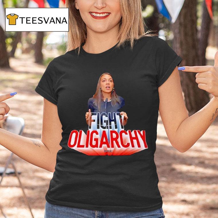 Aoc See Through Fight Oligarchy T Shirt Aoc See Through Fight Oligarchy T Shirt