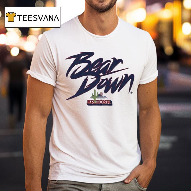 Arizona Wildcats Bear Down Cactus Logo T Shirt Arizona Wildcats Bear Down Cactus Logo T Shirt