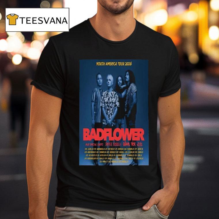 Badflower North Ameica Tour T Shirt Badflower North Ameica Tour T Shirt