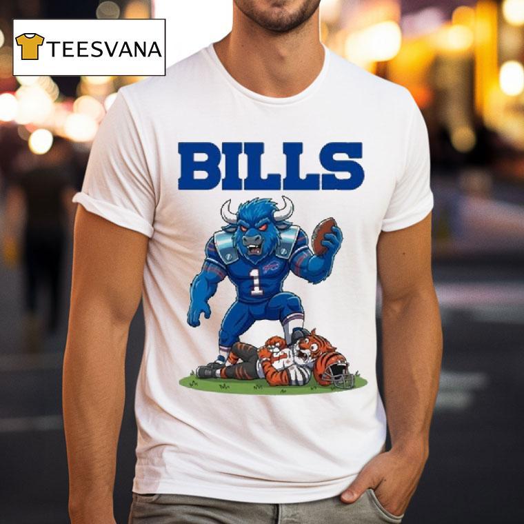 Battle Mascots Buffalo Bills Beat Cincinnati Bengals T Shirt Battle Mascots Buffalo Bills Beat Cincinnati Bengals T Shirt