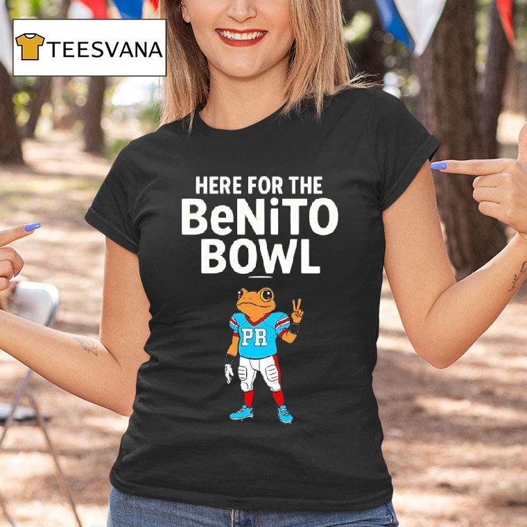 Benito Bowl Frog Here For The Benito Bowl T Shirt Benito Bowl Frog Here For The Benito Bowl T Shirt