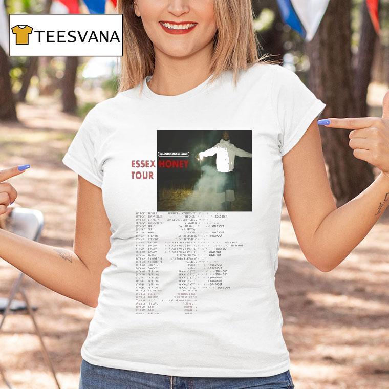 Blood Orange Essex Honey Tour Dates T Shirt Blood Orange Essex Honey Tour Dates T Shirt