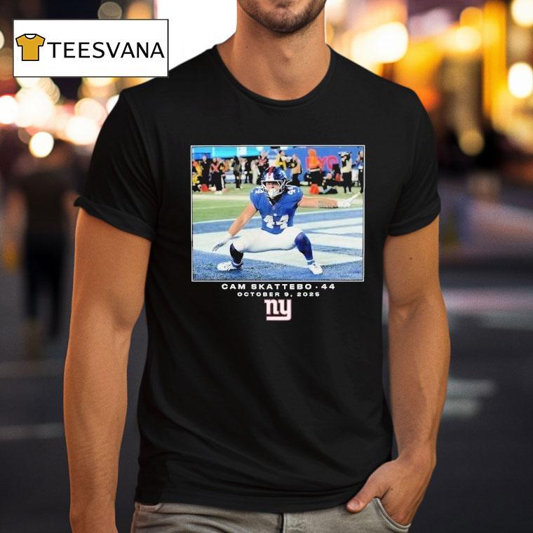 Cam Skattebo October New York Giants Nfl Flash Features Week T Shirt Cam Skattebo October New York Giants Nfl Flash Features Week T Shirt