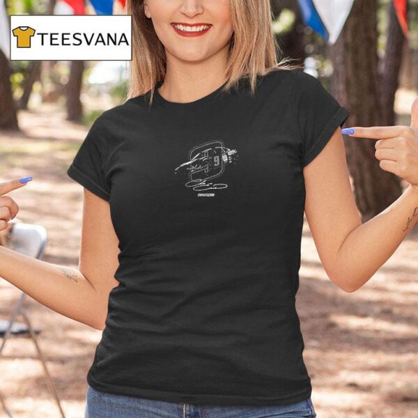 Chase Elliott Black Napa Tonal Racing Signature T Shirt