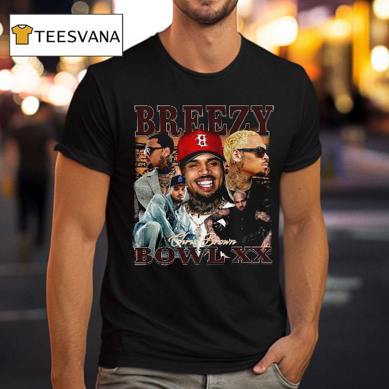 Chris Brown Breezy Bowl Xx Tour T Shirt Chris Brown Breezy Bowl Xx Tour T Shirt