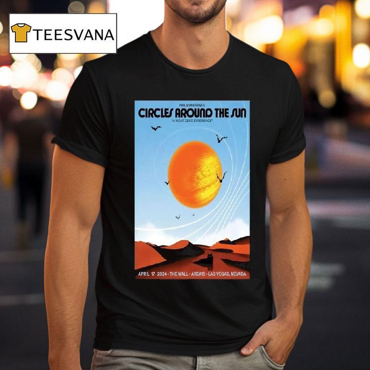 Circles Around The Sun April The Wall Area Las Vegas Nevada T Shirt Circles Around The Sun April The Wall Area Las Vegas Nevada T Shirt