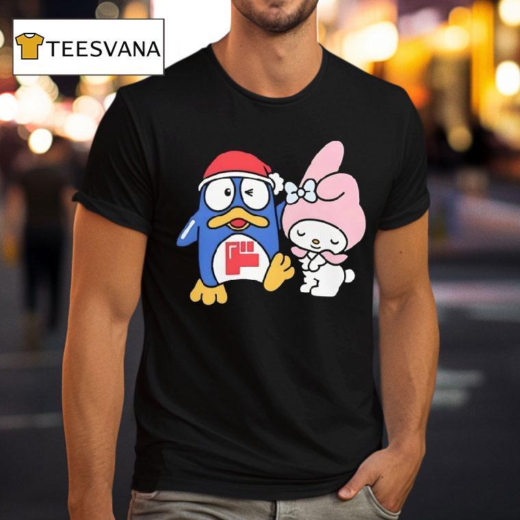 Cute Penguin And Bunny Friendship T Shirt Cute Penguin And Bunny Friendship T Shirt