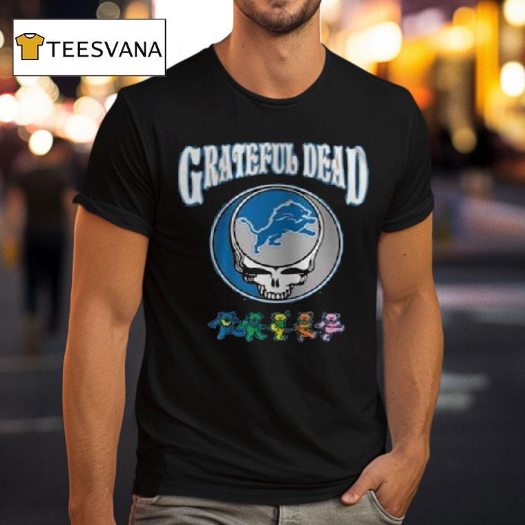 Detroit Lions Grateful Dead Th Anniversary Nfl Football T Shirt Detroit Lions Grateful Dead Th Anniversary Nfl Football T Shirt