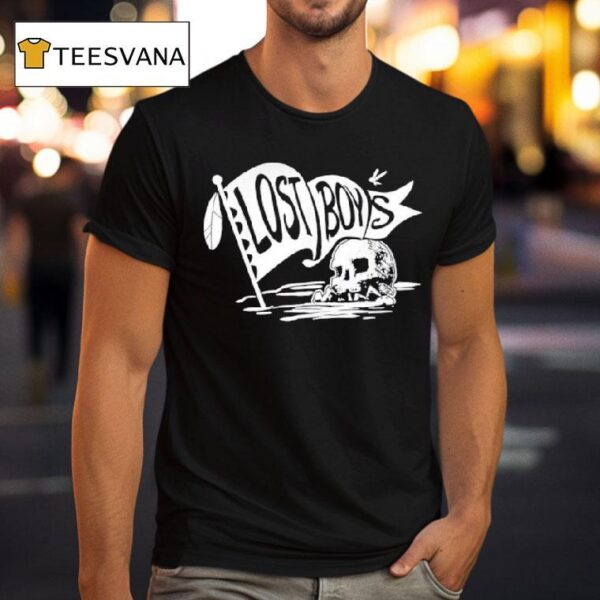 Disney Peter Pan The Lost Boys Skull Clan Banner T Shirt