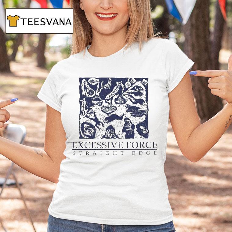 Excessive Force Straight Edge T Shirt Excessive Force Straight Edge T Shirt