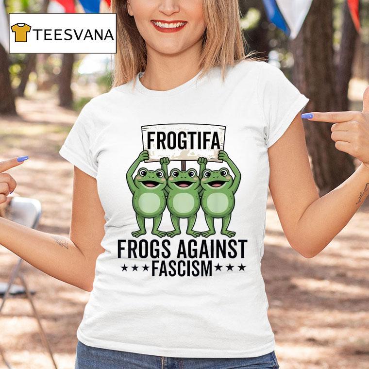 Frogtifa Frogs Against Fascism Protest Democracy Green T Shirt Frogtifa Frogs Against Fascism Protest Democracy Green T Shirt