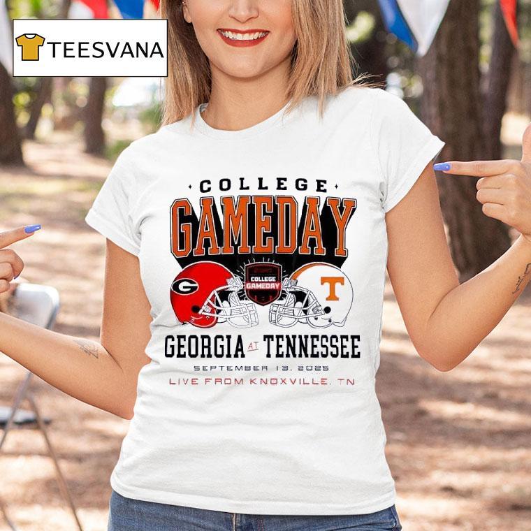 Georgia Bulldogs Vs Tennessee Volunrs College Gameday Helme T Shirt Georgia Bulldogs Vs Tennessee Volunrs College Gameday Helme T Shirt