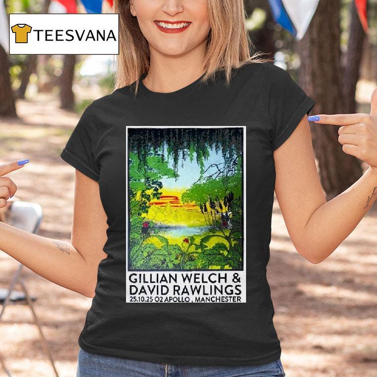 Gillian Welch With David Rawlings October Manchester Uk T Shirt Gillian Welch With David Rawlings October Manchester Uk T Shirt