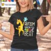 Giraffe Autism Dancing To A Different Bea T Shirt